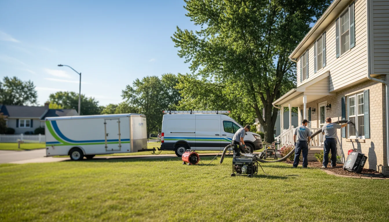 Flooded Basement Restoration And Cleanup With Repair in Edgerton, WI near me